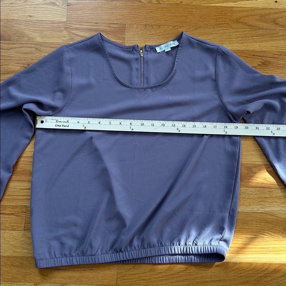 Olive & Oak lavender blouse/ large